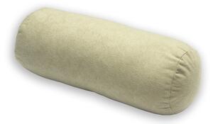 Relaxační polštář - válec béžový 44x15 cm