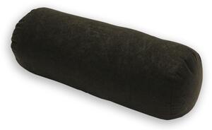 Relaxační polštář - válec černý 44x15 cm