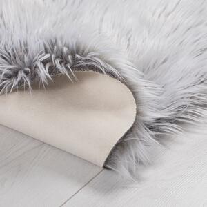 Flair Rugs koberce Kusový koberec Anja Faux Fur Helsinki Grey - 60x90 tvar kožešiny cm
