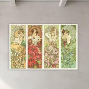 DUBLEZ | Obraz na dřevě - Alfonz Mucha - Les Fleurs | UV tisk, Premium