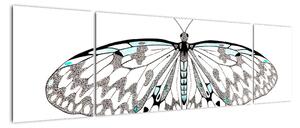Černobílý motýl (170x50cm)