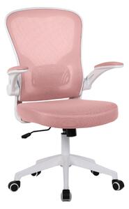 Dětská otočná židle Neoseat LEXI — látka, růžová