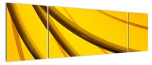 Žlutá abstrakce (170x50cm)