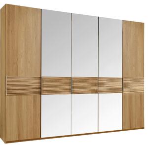 ŠATNÍ SKŘÍŇ S OTOČNÝMI DVEŘMI, dub, barvy dubu, 250/216/58 cm Dieter Knoll - Šatní skříně