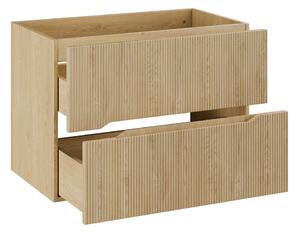 Comad Nordic Cremona skříňka 80x45.8x57 cm pod umyvadlo závěsná dub NORDIC CREMONA 82-80-46-2S