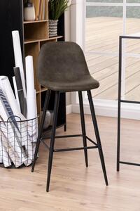 Barová židle Wilma antracit/černá