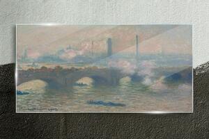Obraz na skle Obraz na skle Waterloo šedé mince most