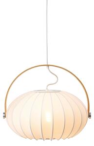 Halo Design 746347 - Lustr na lanku DC 1xE27/40W/230V pr. 40 cm bílá/dub