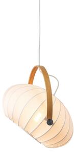 Halo Design 746347 - Lustr na lanku DC 1xE27/40W/230V pr. 40 cm bílá/dub