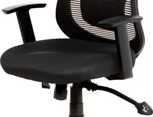 Autronic Kancelářská židle, synchronní mech., černá MESH, plast. kříž