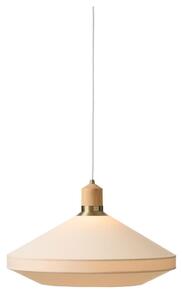 Halo Design 744305-Lustr na lanku PARIS 1xE27/40W/230V pr. 56 cm krém./mosaz/dub