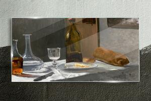 Obraz na skle Obraz na skle Zátiší s lahví Monet