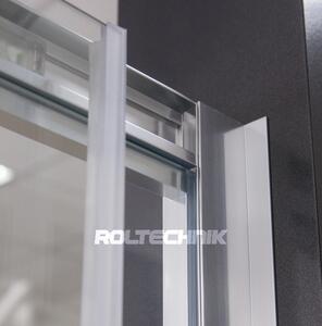 Roth Vanová zástěna s posuvnými dveřmi LLV2 a pevnou boční stěnou LLVB Varianta: šířka: 120 cm, orientace: Univerzální, typ: Vanová zástěna s posuvnými dveřmi, kód produktu: LLV2 1200 - 572-1200000-00-02, profily: brillant, výplň: transparent