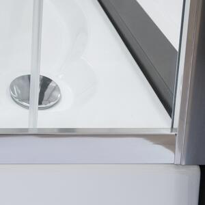 Posuvné sprchové dveře LLD4 pro instalaci do niky Varianta: šířka: 110 cm, kód produktu: LLD4/1100 - 574-1100000-00-02, profily: brillant, výplň: transparent