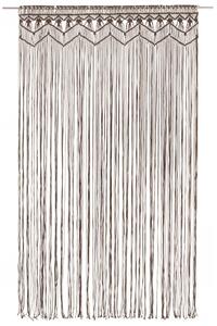 Macramé závěs taupe 140 x 240 cm bavlna