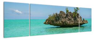 Obraz moře s ostrůvkem (170x50cm)