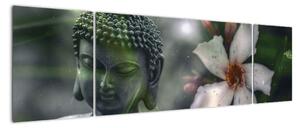 Abstraktní obraz - Buddha (170x50cm)