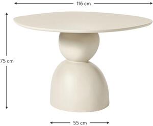 Kulatý jídelní stůl Sahra, Ø 116 cm