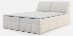 Krémová postel boxspring LORENZO HR 160x200 cm