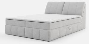 Šedá postel boxspring LORENZO HR 160x200 cm