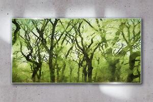 Obraz na skle Obraz na skle Abstrakce lesa