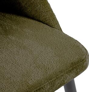 Zelená žinylková jídelní židle Kave Home Mael