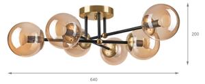 Brilagi - Přisazený lustr MALIVA 6xE14/15W/230V zlatá