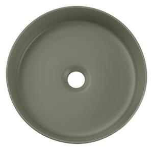 COMAD BEYOND 2 OLIVER GREEN ( E-6565 )-Umyvadlo na desku BEYOND pr. 36 cm zelená