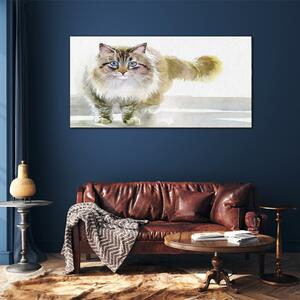 Obraz na skle Obraz na skle Moderní zvířecí kočka