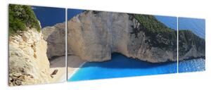 Obraz mořské zátoky - Zakynthos (170x50cm)