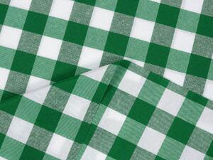 Biante Teflonový oválný ubrus TF-028 Zeleno-bílá kostka 100x160 cm