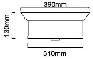 Open Design OR84863 - Stropní svítidlo FAMBURO 3xE14/12W/230V pr. 31 cm l. chrom