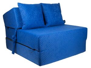 Rozkládací křeslo - matrace pro hosty Comfort světle modré 70x200x15 cm