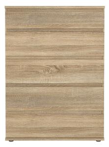 Vysoká komoda v dekoru dubu v přírodní barvě 77x107 cm Nova – Tvilum