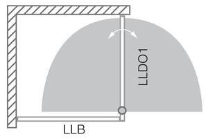 Sprchový kout LLDO1+LLB - Roth