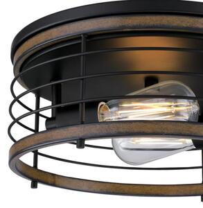 Westinghouse 61250 - Stropní svítidlo ACKTON 2xE27/60W/230V barnwood
