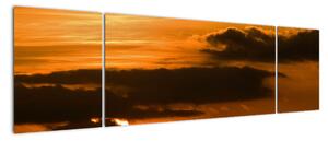 Západ slunce - moderní obrazy (170x50cm)