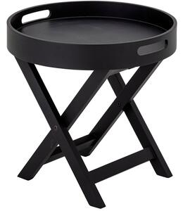 Černý dřevěný odkládací stolek Bloomingville Freya 40 cm