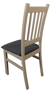Jídelní židle SIMON buk/tmavě šedá