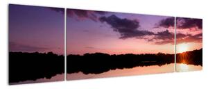 Západ slunce na vodě - obraz na stěnu (170x50cm)