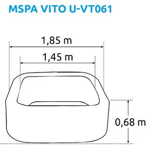 Mspa | Vířivý bazén MSPA Vito U-VT061 + Solární sprcha UNO 40 | 19900161