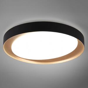 LED stropní světlo Zeta tunable white, černá/zlatá