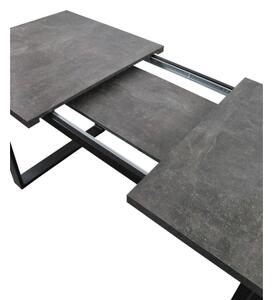 Rozkládací jídelní stůl COLIN 150/180x80 cm šedá