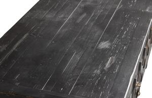 Hoorns Černý borovicový konferenční stolek Morten 120 x 60 cm