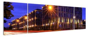 Noční ulice - obraz do bytu (170x50cm)