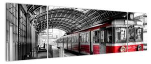 Vlakové nádraží - obraz (170x50cm)