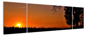 Obraz západu slunce (170x50cm)
