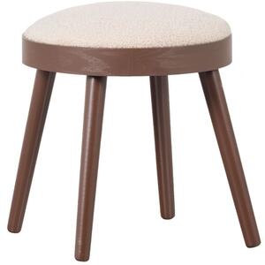 Hoorns Bílá látková stolička Nounie 38 cm