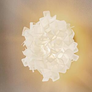 Slamp Clizia stropní světlo, Ø 32 cm, bílá, stmívatelný, Bílá / opál, Obývací pokoj / jídelna, Plast, Design