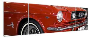 Červené auto - obraz (170x50cm)